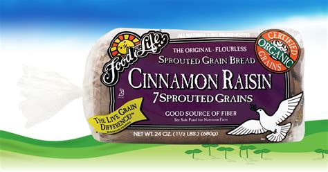 Mamavation's investigation of breads, bagels, tortillas, wraps & lavash. 7 Sprouted Grains Cinnamon Raisin Bread | Food For Life