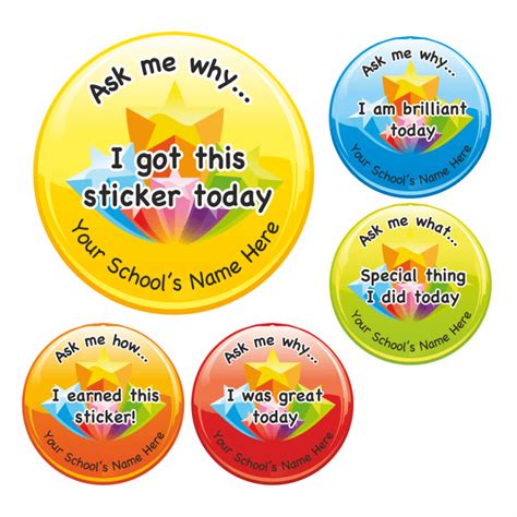 Ask Me Why Shooting Star Stickers For Teachers