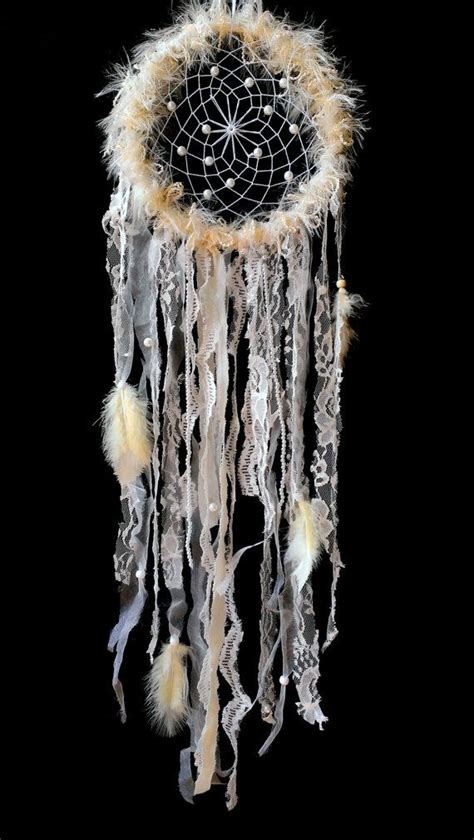 Unique White Lacy Wedding Handmade Dreamcatcher Winter Dream