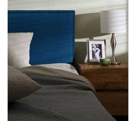 Tête De Lit 160 Cm En Tissu Bleu - Hiamoe - Tête de lit BUT