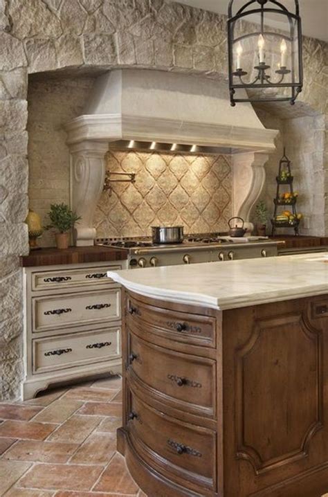 35 Spectacular Rock Kitchen Backsplash Ideas You D Love Mediterranean Kitchen Design