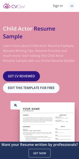Child Actor Resume Example 20 Guides And Examples