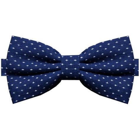 Navy With White Crosses Bow Tie Nz Ties