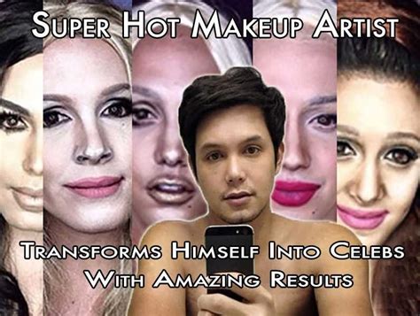 Super Hot Makeup Artist Transforms Himself Into Celebs With Amazing
