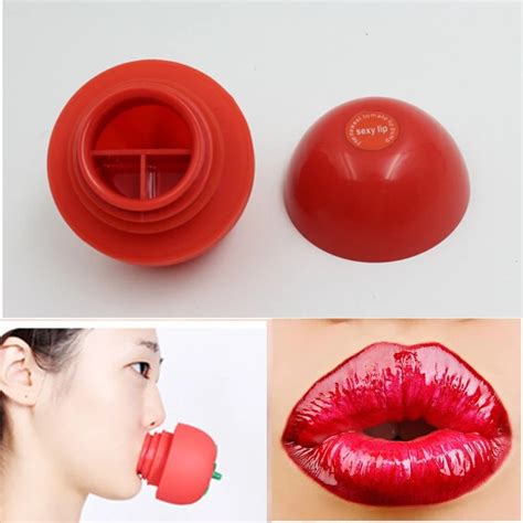 1pc Tomato Lip Plumper Enhancer Sexy Full Lips Plumper Tool Device Silicone Super Lip Suction