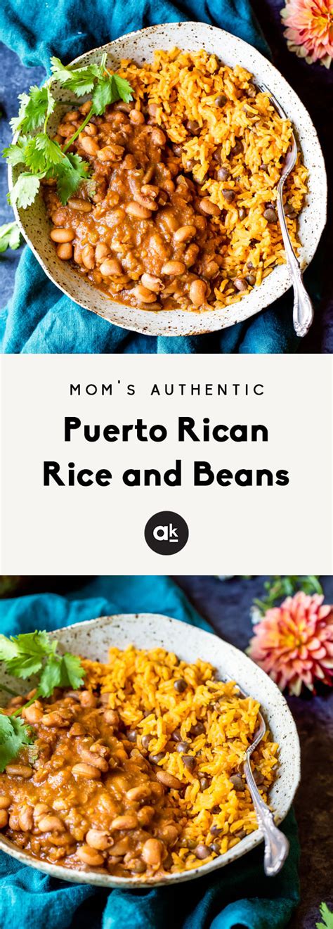 Moms Authentic Puerto Rican Rice And Beans Recipe With