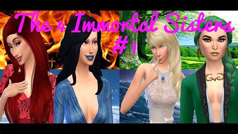 let s play the sims 4 four immortal sisters challenge part 1 the elements youtube