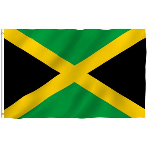 Anley Fly Breeze 3x5 Foot Jamaica Flag Vivid Color And Uv Fade