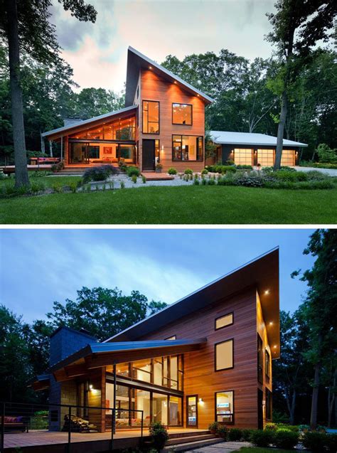 16 Examples Of Modern Houses With A Sloped Roof The Sloped Roofs On