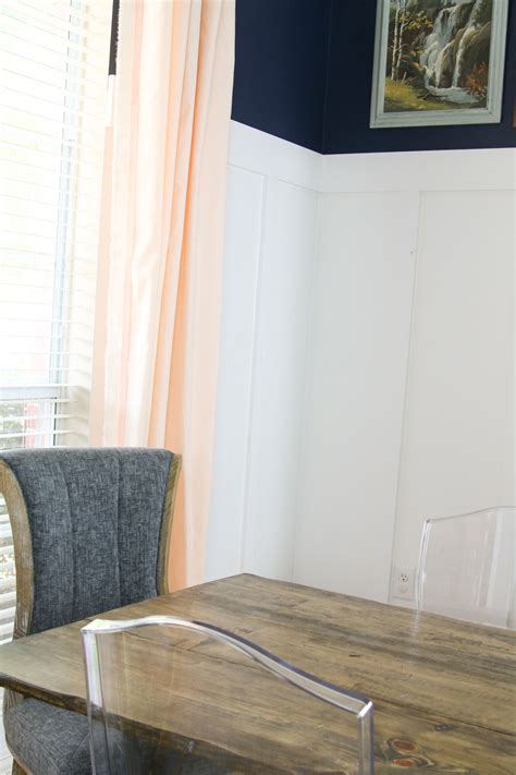 Pottery barn seaton textured curtain drape cotton lined 50x 108 white #7300. |One Room Challenge| Peach Curtains - Windgate Lane