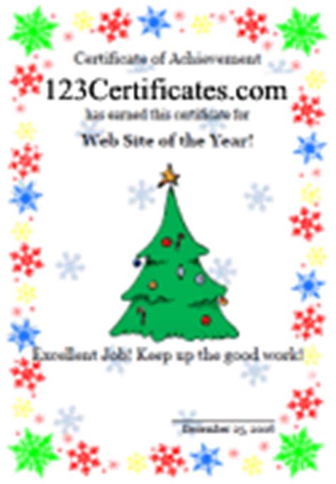 The certificate can also be edited as much as you wish if you want to make some changes. Printable Holiday Certificate Templates and Award Ideas