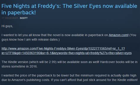 Looks Like Scott Time Came Into Effect Again Five Nights At Freddys
