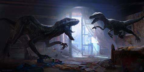 ArtStation Jurassic World Fallen Kingdom Indoraptor Fights Blue