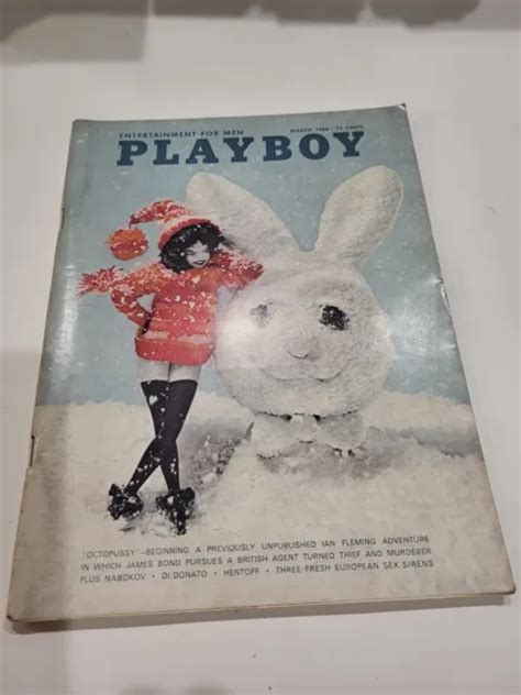 Vintage Playboy Magazine March Issue Very Good Condition