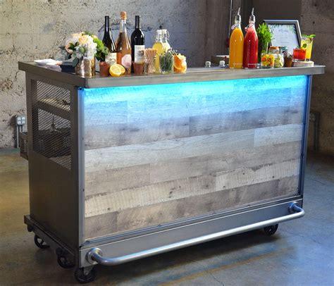 Distressed Portable Bar Bar Station The Portable Bar Company