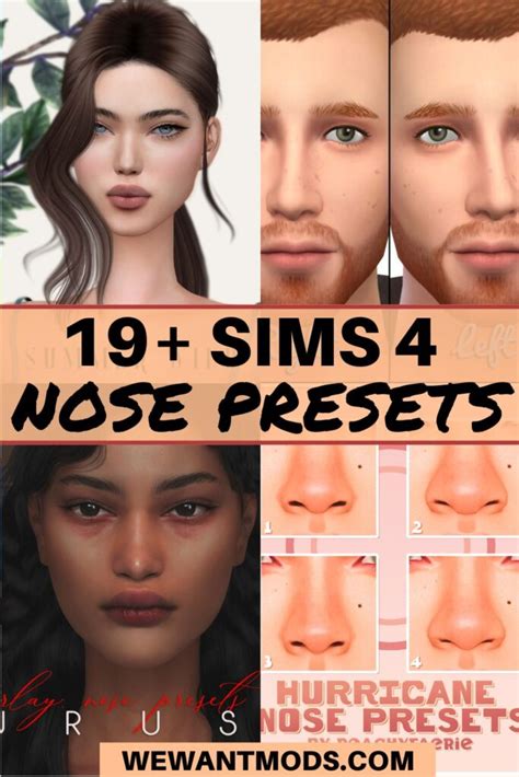 24 Striking Sims 4 Nose Presets Free Downloads We Want Mods