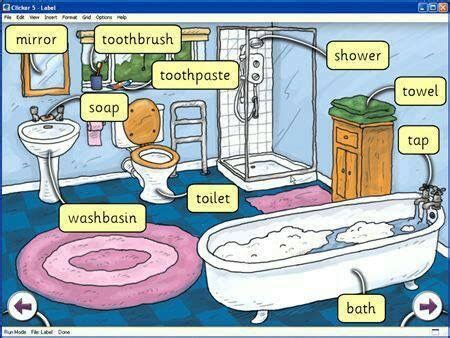Bathroom Vocabulary Ingles Basico Para Ni Os Ingles Para Preescolar
