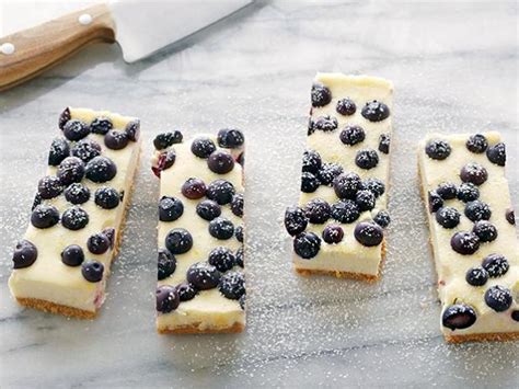 Lemon Blueberry Cheesecake Bars Recipes Cooking Channel Recipe