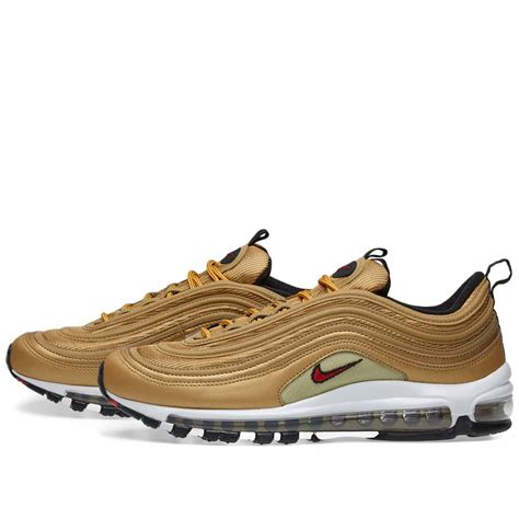 Nike W Air Max 97 Og Qs Metallic Gold And Varsity Red End Us