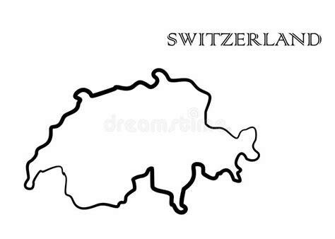 El mapa de SUIZA ilustración del vector Ilustración de continente