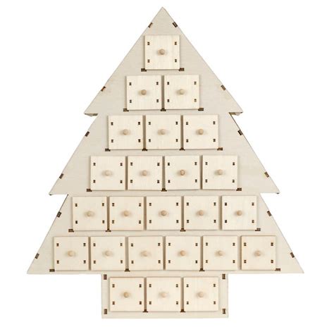125 Tree Unfinished Wood Advent Calendar By Artminds Wood Advent