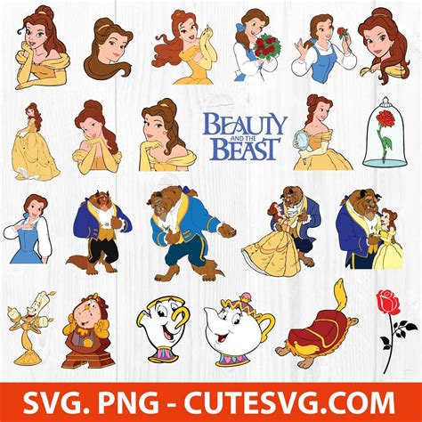 Beauty And The Beast Svg Cut File Png Files For Cricut And Silhouette