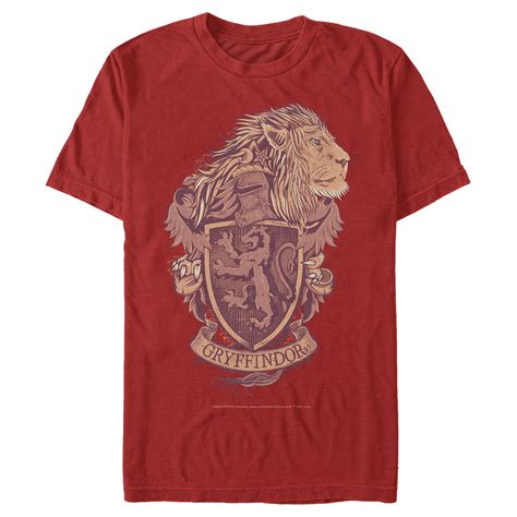 Harry Potter Harry Potter Mens Gryffindor Coat Of Arms T Shirt