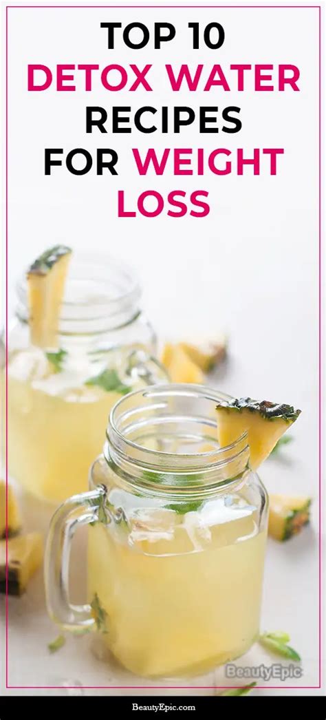 Top 10 Detox Water Recipes For Weight Loss