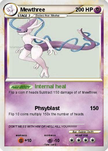 Do they have a youtube channel? Pokémon Mewthree 1128 1128 - Internal heal - My Pokemon Card