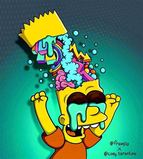 Vaporwave is a music genre branching from electronic chillwave. Bart, The Simpsons | Bart simpson art, Simpsons art, Bart ...