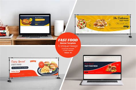 Food Banners Sliders And Feature Flyer Templates Creative Market
