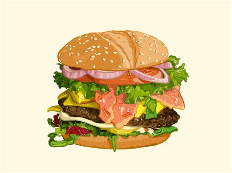 Tasty Burger Delicious Burgers Burger Burger Drawing
