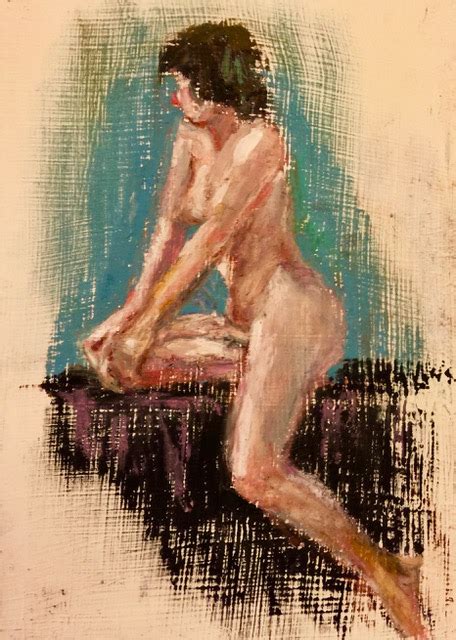 Connie Chadwell S Hackberry Street Studio Another Nude Facing Away