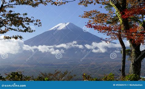 Mt Fuji With Fall Colors In Japan Stock Image Image Of Sengen
