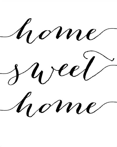 Home Sweet Home Printable Instant Download Printable Home Quote