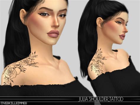 Julia Shoulder Tattoo The Sims 4 Download Simsdomination Sims 4