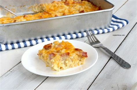 Breakfast Casserole With Hash Browns And Ham My Turn For Us