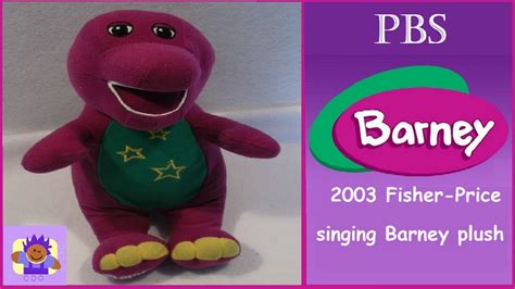 2003 Pbs Singing Barney The Purple Dinosaur Plush By Fisher Price Youtube