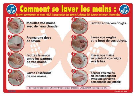 Affiche Comment Se Laver Les Mains Seton FR
