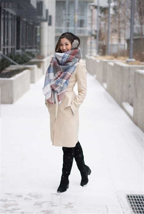24 Ways To Wear Scarf For Winter Outfit To Look Stylish Long Wool