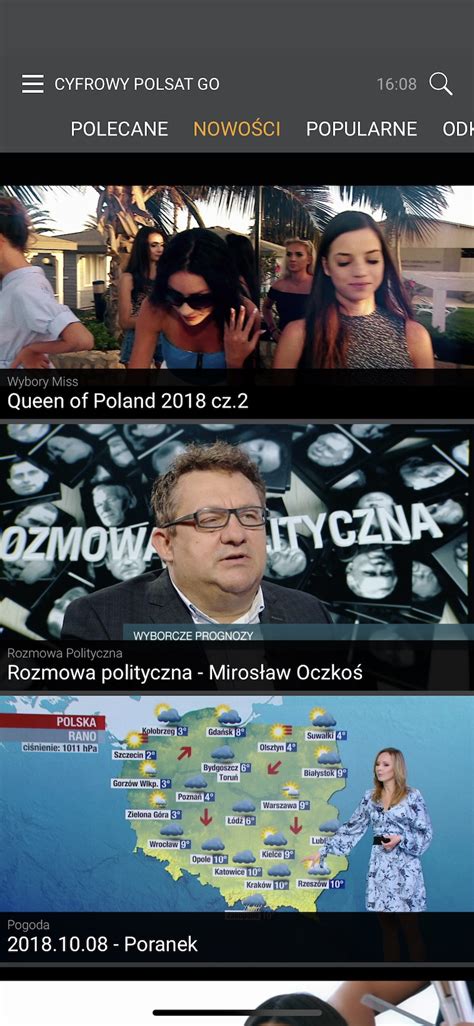 10 hours ago · polsat go będzie (w niektórych przypadkach już jest) dostępny pod adresem polsatgo.pl oraz w aplikacji na urządzeniach mobilnych (android, hms i ios) i telewizorach smart tv, android tv i apple tv. Testujemy Cyfrowy Polsat GO - na styku klasycznej ...
