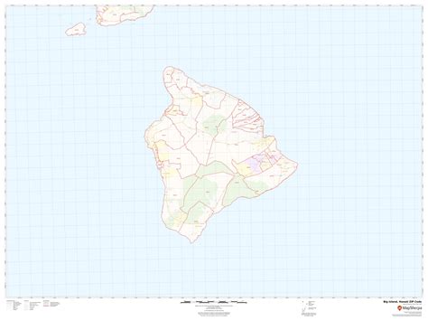 Big Island Hawaii Zip Code Map