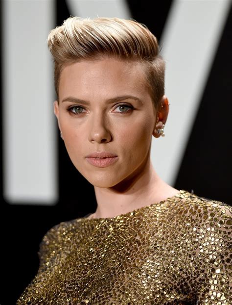 Scarlett Johansson Fauxhawk Short Hairstyles Lookbook