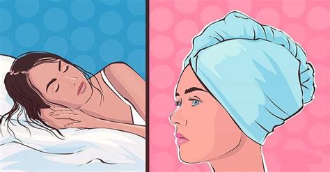 Dormir les cheveux mouillés bonne ou mauvaise habitude ~ Nos Conseils