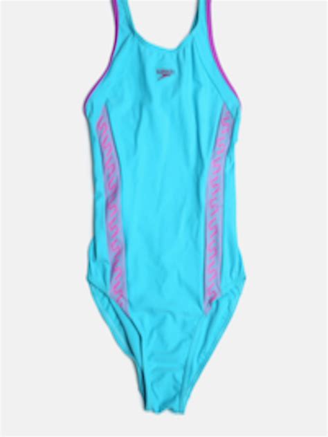 Buy Speedo Girls Blue Printed Detail Bodysuit 8087478713 Swimwear For