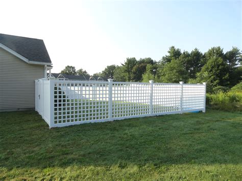 Vinyl Fences Grid Panels Dover Nh