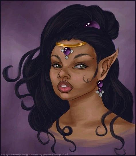 Black Art Pop Art Girl Black Fairy Black Folk Art