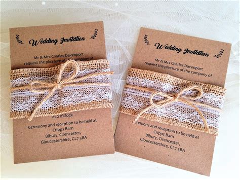 Invite your guests to your destination beach wedding with tropical and pineapple styles. Burlap and Lace Wedding Invitation Bundle | Affordable ...