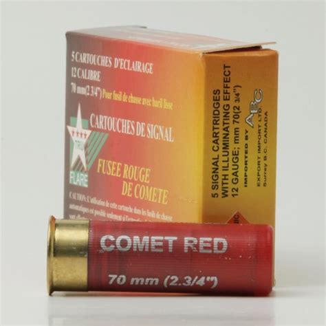 Tru Flare 12ga Red Comet Flares Nechako Outdoors Canada