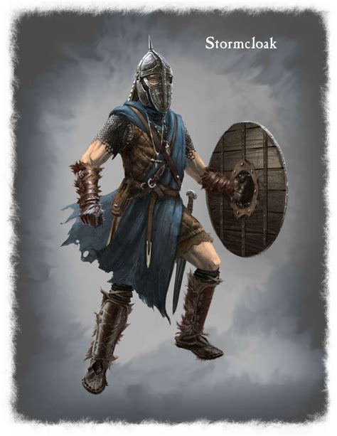 Concept Art Of Stormcloack Armor From The Elder Scrolls V